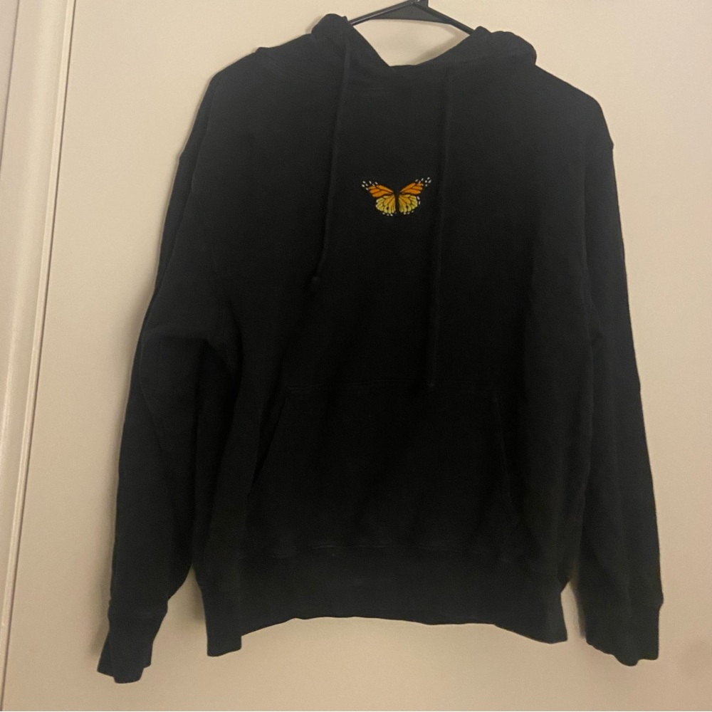 Brandy Melville/ John Galt Embroidered Butterfly Sweatshirt